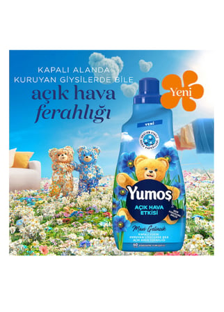 Yumoş Açık Hava Etkisi Konsantre Çamaşır Yumuşatıcısı  1440 Ml x2