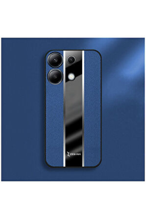 Xiaomi Redmi Note 13 5g Uyumlu Kılıf Premium Deri Kılıf Mavi