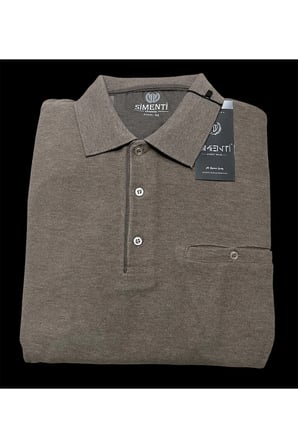 KIŞLIK ,PAMUKLU TÜYLENME YAPMAYAN ,POLO YAKALI, CEPLİ, BABA KAZAĞI,KAHVE RENGİ.3XL.4XL