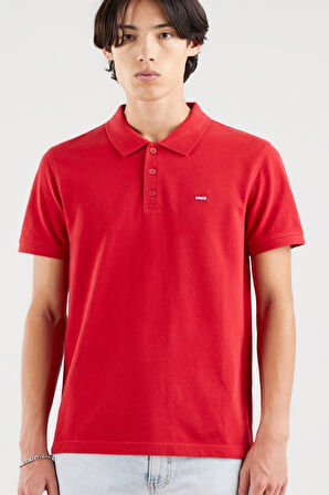 Levi's Polo Yaka Relaxed Fit Kısa Kollu Kırmızı Erkek Pamuk T-Shirt - A0229-0009