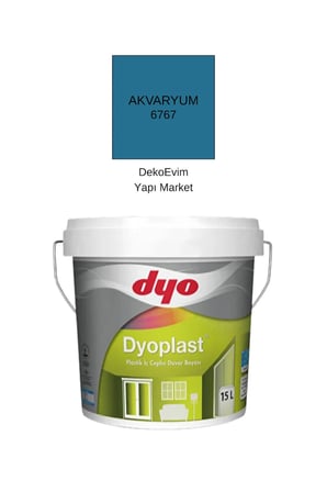 Dyoplast Plastik İç Cephe Duvar B. Akvaryum 15 Lt.