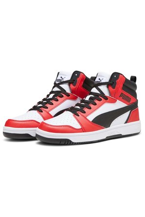 Rebound V6 392326-04 Boğazlı Unisex Spor Ayakkabı BEYAZ-KIRMIZI