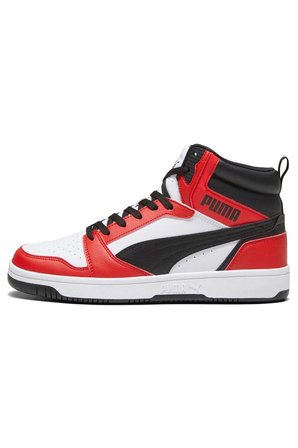Rebound V6 392326-04 Boğazlı Unisex Spor Ayakkabı BEYAZ-KIRMIZI