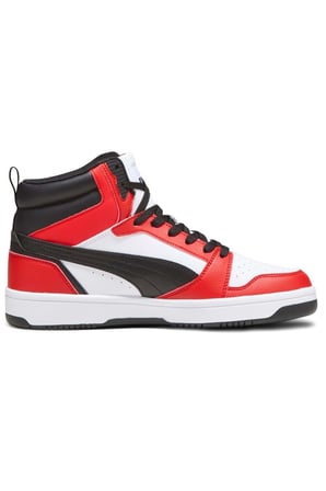 Rebound V6 392326-04 Boğazlı Unisex Spor Ayakkabı BEYAZ-KIRMIZI