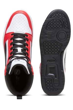Rebound V6 392326-04 Boğazlı Unisex Spor Ayakkabı BEYAZ-KIRMIZI