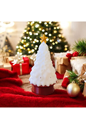 Titreyen Işıklı Renkli Yılbaşı Ağacı. ( Boya Yok)