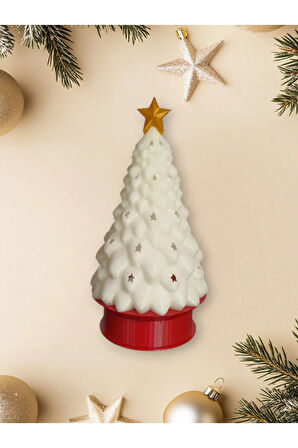 Titreyen Işıklı Renkli Yılbaşı Ağacı. ( Boya Yok)