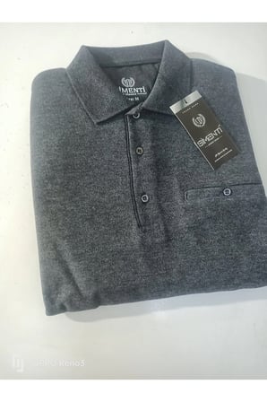 yakalı cepli selanik sweatshirt m-6xl
