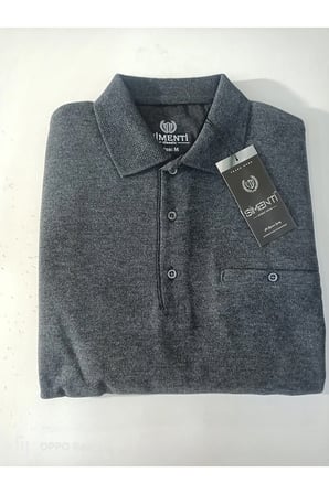 yakalı cepli selanik sweatshirt m-6xl