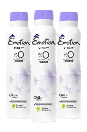 Emotion Violet Kadın Deodorant 3x150ml