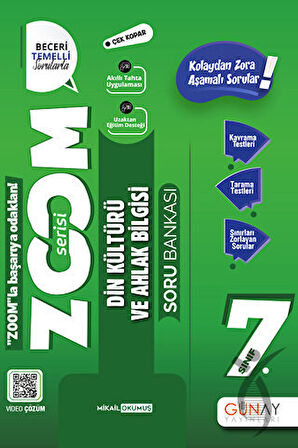 7. Sınıf Din Kültürü ve Ahlak Bilgisi Zoom Soru Bankası 2023