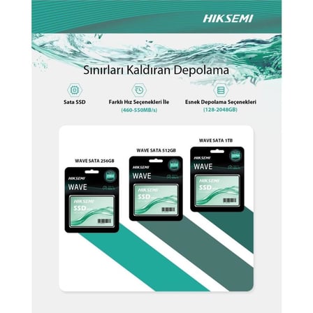 Hiksemi Hs-Ssd-Wave(S) 2048G 550MB/S - 510MB/S Sata 3 2.5'' SSD