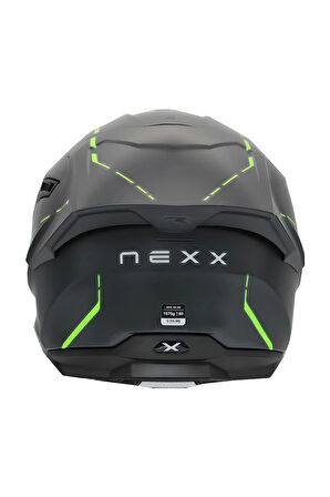 Y.100r React Mat Gri-yeşil Kask