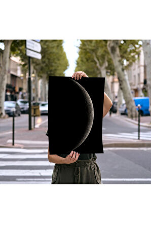 Çerçevesiz Poster - Dijital Baskı - Karanlık Ay