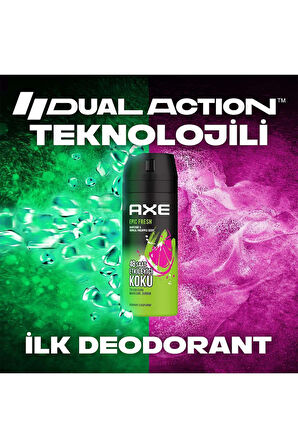 Erkek Deodorant & Bodyspray Epic Fresh 48 Saat Etkileyici Koku 150 ml X3