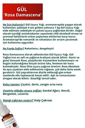 5'li En Çok Satanlar Lavanta Yağı, Gül Yağı, Yasemin Yağı, Misk Adaçayı Yağı, Ylang Ylang Yağı Uçucu