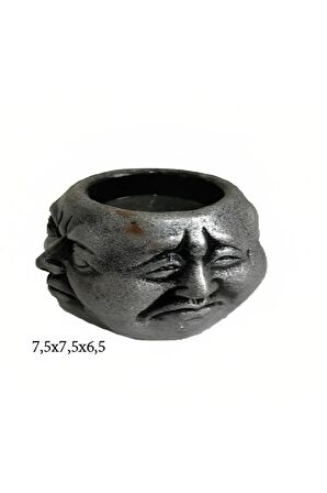 Beton Grubu Silikon Şeker Hamuru Dekor,sabun, Saksı Ve Mum Kalıbı