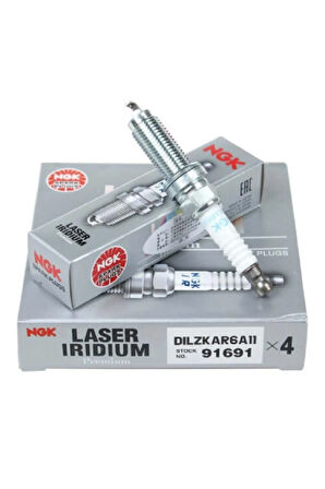 Nissan Juke 1.6 4'lü Iridyum Buji Takımı 2011-2020 Dılzkar6a11