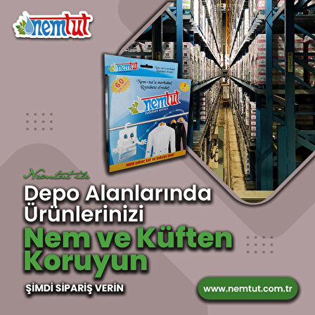 Nem Alıcı Önleyici Rutubet Küf Giderici Emici Korozyon Önleyici Koku Giderici 1 Kg 1 Kutu 2 Paket