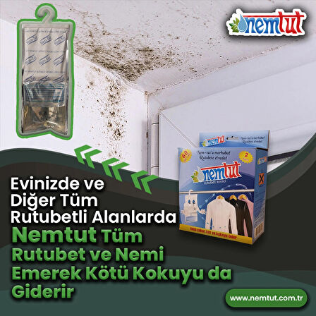 Nem Alıcı Önleyici Rutubet Küf Giderici Emici Korozyon Önleyici Koku Giderici 1 Kg 1 Kutu 2 Paket