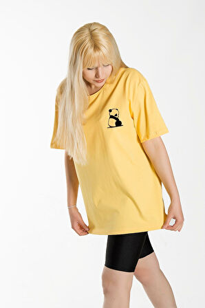 Kalp Baskılı Oversize Tshirt.