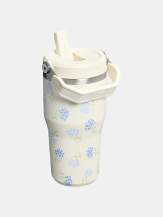 Stanley IceFlow™ Flip Straw Tumbler Pipetli Termos 0.60 LT / Antique Florets