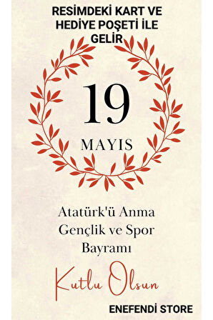 10 Adet 19 Mayıs Tebrik Kartlı Fimo Ay Yıldızlı Marteniçka Bileklik Kırmızı Yeşil Beyaz