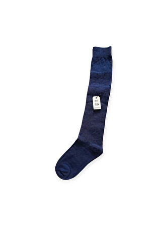 Anne Çorabı 2 Çift Dizaltı Kalın Sıcak Likralı Esnek Yünlü Kadın Çorap Rahat Uzun 36-40 Lacivert