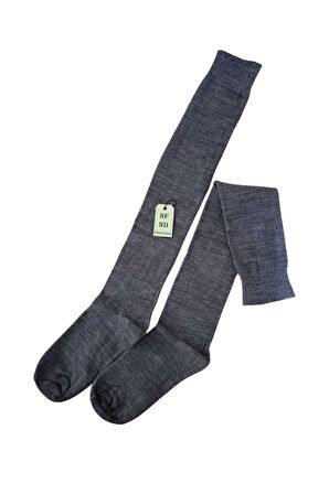 ANNE ÇORABI 4ÇİFT DİZALTI KALIN SICAK LİKRALI YÜNLÜ RAHAT UZUN ÇORAP 36-40 LACİVERT FÜME GRİ BEJ