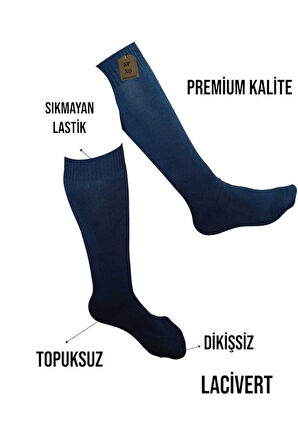 ANNE ÇORABI DİZALTI 240 DEN PAMUKLU DİKİŞSİZ SIKMAYAN LASTİK TOPUKSUZ PANTOLON ÇORAP SATEN DOKU LACİ