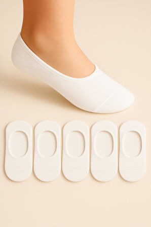 5 Çift Burun Dikişsiz Silikonlu Premium Çocuk Babet Çorap