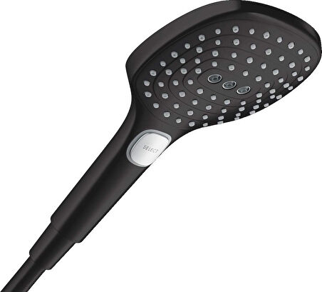 Hansgrohe Duş Başlığı Raindance Select E, El Duşu 120 Mm, 3 Püskürtme Türü, Mat Siyah