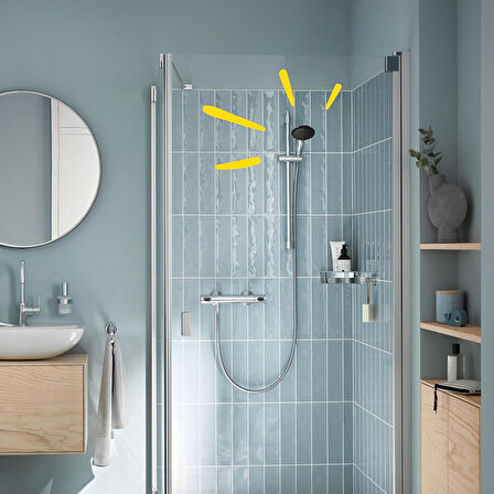Grohe Vitalio Start 110 El Duşu, 3 Akışlı (Masaj, Yağmur & Jet), Smartswitch, 110Mm Yuvarlak Duş Baş