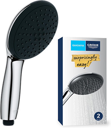 Grohe Vitalio Start 110 El Duşu, 2 Akışlı (Yağmur & Jet), Smartswitch, 110Mm Yuvarlak Duş Başlığı, S