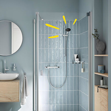 Grohe Vitalio Start 110 El Duşu, 2 Akışlı (Yağmur & Jet), Smartswitch, 110Mm Yuvarlak Duş Başlığı, S