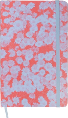Moleskine Custom Edition Notebook, Hard Cover, Ruled, Large (5" X 8.25"), Soft Lavendar/Red, 240 Pag