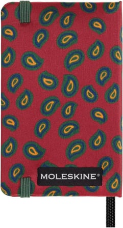 Moleskine Sınırlı Üretim Profesyonel İpek Defter, Sert Kapak, Xs (6,3 Cm X 10,8 Cm), Düz, Bordo, 176