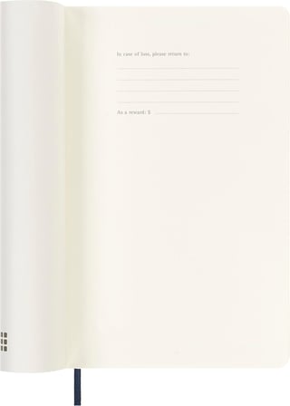 Moleskine 2023-2024 Haftalık Planlayıcı, 18 M, Büyük, Safir Mavisi, Yumuşak Kapak (5 X 8,25)