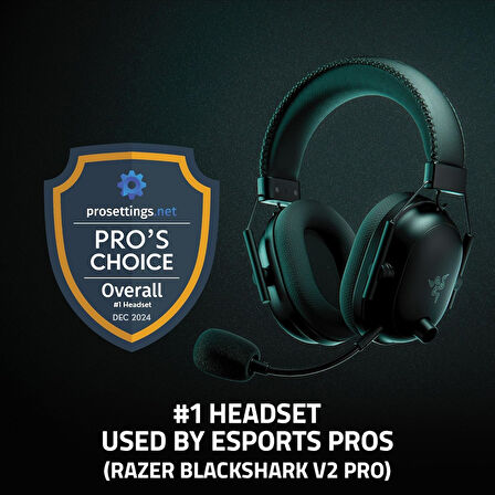 Razer Blackshark V2 Pro (2023) - Pc Premium Kablosuz E-Spor Kulaklığı (Hyperclear Süper Geniş Bant M