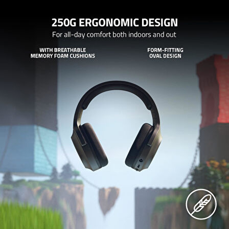 Razer Barracuda X - Kablosuz Çoklu Platform Oyun Ve Mobil Kulaklık (Smartswitch Çift Kablosuz, Ergon