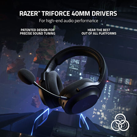 Razer Barracuda X - Kablosuz Çoklu Platform Oyun Ve Mobil Kulaklık (Smartswitch Çift Kablosuz, Ergon