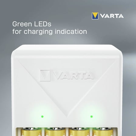Varta Akü Şarj Cihazı, 4 X Aa 2100 Mah Dahil, Şarj Edilebilir Piller Için Pil Şarj Cihazı, Aynı Anda