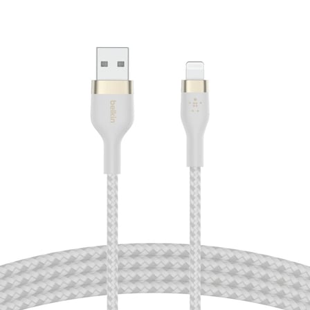 Belkin Boostcharge Pro Flex Örgülü Usb Tip A - Yıldırım Kablosu (1M/3,3Ft), Mfi Sertifikalı Şarj Kab