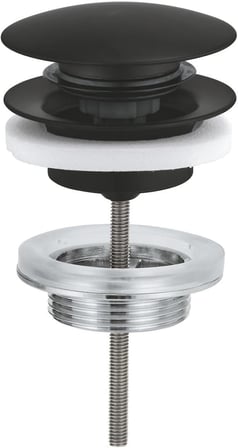 Grohe Bas-Aç Sifon Tapa Takımı Mat Siyah - 1024642430