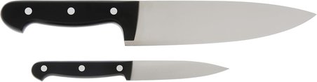 Zwilling Twin Chef 2 Bıçak Set, Paslanmaz Çelik, Siyah
