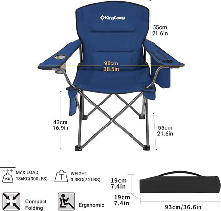 Kingcamp Comfort Arm Chair