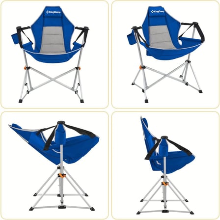 Kingcamp Orchid Salıncaklı Katlanır Kamp Sandalyesi Blue/Grey