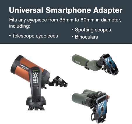 Celestron - Nexyz - Teleskop Için 3 Eksenli Evrensel Akıllı Telefon Adaptörü - Digiscoping Akıllı Te