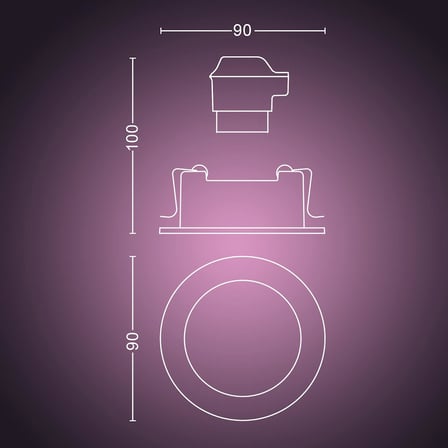 Philips Hue Centura Akıllı 3'Lü Gömme Spot 3X4.2W (Alüminyum)