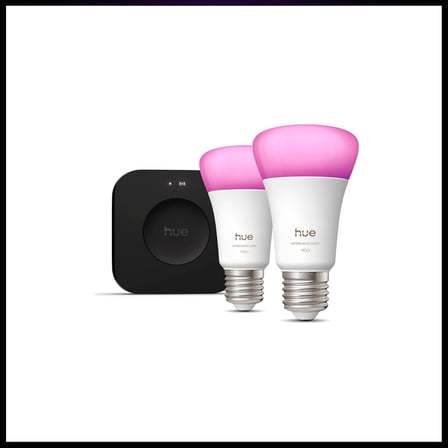 Philips Huewca 9W E27 Renkli Akıllı Ampul 2'Li Pro Başlangıç Seti (Bridge Pro V3 Dahildir)